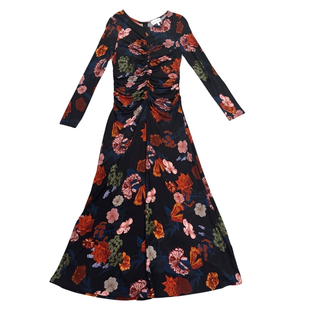 CARA CARA Maisy Ruched Midi Dress size Large